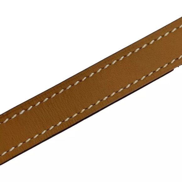 Auth HERMES Sellier Looping Replacement Strap Bracelet Brown Leather - Picture 3 of 16